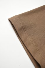 画像13: handvaerk (ハンドバーク) 30/2 CREW NECK S/S T-SHIRT [BROWN KHAKI] (13)