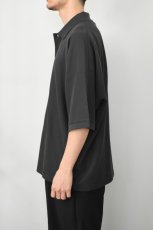 画像4: handvaerk (ハンドバーク) PIQUE S/S TAPERED BIG POLO SHIRT [CARBON BLACK] (4)