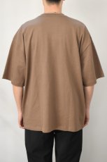 画像5: handvaerk (ハンドバーク) 30/2 CREW NECK S/S T-SHIRT [BROWN KHAKI] (5)