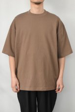 画像3: handvaerk (ハンドバーク) 30/2 CREW NECK S/S T-SHIRT [BROWN KHAKI] (3)