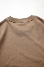 画像17: handvaerk (ハンドバーク) 30/2 CREW NECK S/S T-SHIRT [BROWN KHAKI] (17)