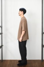 画像8: handvaerk (ハンドバーク) 30/2 CREW NECK S/S T-SHIRT [BROWN KHAKI] (8)