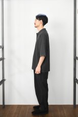 画像8: handvaerk (ハンドバーク) PIQUE S/S TAPERED BIG POLO SHIRT [CARBON BLACK] (8)