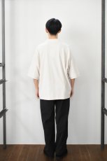 画像9: handvaerk (ハンドバーク) PIQUE S/S TAPERED BIG POLO SHIRT [LT.GREY] (9)