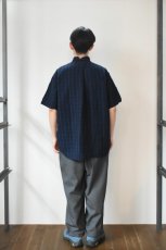 画像20: TENDER Co. (テンダー) Type 469 Short Sleeve Flipped Collar Shirt [AIRBAG CAMBRIC/HADAL BLUE] (20)