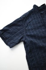 画像6: TENDER Co. (テンダー) Type 469 Short Sleeve Flipped Collar Shirt [AIRBAG CAMBRIC/HADAL BLUE] (6)