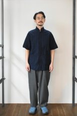 画像17: TENDER Co. (テンダー) Type 469 Short Sleeve Flipped Collar Shirt [AIRBAG CAMBRIC/HADAL BLUE] (17)