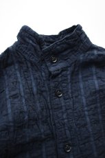 画像5: TENDER Co. (テンダー) Type 469 Short Sleeve Flipped Collar Shirt [AIRBAG CAMBRIC/HADAL BLUE] (5)