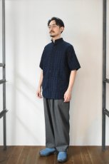 画像18: TENDER Co. (テンダー) Type 469 Short Sleeve Flipped Collar Shirt [AIRBAG CAMBRIC/HADAL BLUE] (18)