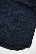 画像8: TENDER Co. (テンダー) Type 469 Short Sleeve Flipped Collar Shirt [AIRBAG CAMBRIC/HADAL BLUE] (8)