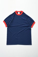 画像2: Augusta Sportswear (オーガスタスポーツウェア) 50/50 Ringer T-Shirt [NAVY/RED] (2)