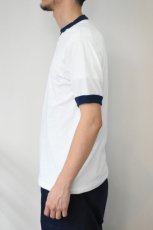画像4: Augusta Sportswear (オーガスタスポーツウェア) 50/50 Ringer T-Shirt [WHITE/NAVY] (4)