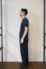画像8: Augusta Sportswear (オーガスタスポーツウェア) 50/50 Ringer T-Shirt [NAVY/RED] (8)