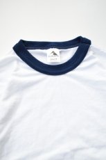 画像10: Augusta Sportswear (オーガスタスポーツウェア) 50/50 Ringer T-Shirt [WHITE/NAVY] (10)