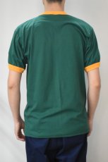 画像5: Augusta Sportswear (オーガスタスポーツウェア) 50/50 Ringer T-Shirt [DARK GREEN/GOLD] (5)