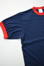画像12: Augusta Sportswear (オーガスタスポーツウェア) 50/50 Ringer T-Shirt [NAVY/RED] (12)