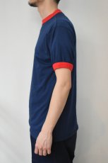 画像4: Augusta Sportswear (オーガスタスポーツウェア) 50/50 Ringer T-Shirt [NAVY/RED] (4)