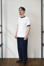 画像7: Augusta Sportswear (オーガスタスポーツウェア) 50/50 Ringer T-Shirt [WHITE/NAVY] (7)