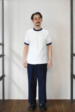 画像6: Augusta Sportswear (オーガスタスポーツウェア) 50/50 Ringer T-Shirt [WHITE/NAVY] (6)