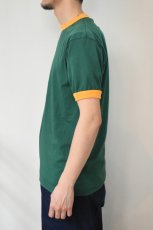 画像4: Augusta Sportswear (オーガスタスポーツウェア) 50/50 Ringer T-Shirt [DARK GREEN/GOLD] (4)
