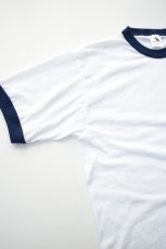 画像12: Augusta Sportswear (オーガスタスポーツウェア) 50/50 Ringer T-Shirt [WHITE/NAVY] (12)