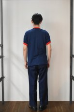 画像9: Augusta Sportswear (オーガスタスポーツウェア) 50/50 Ringer T-Shirt [NAVY/RED] (9)