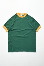 画像2: Augusta Sportswear (オーガスタスポーツウェア) 50/50 Ringer T-Shirt [DARK GREEN/GOLD] (2)