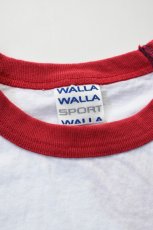画像11: WALLA WALLA SPORT (ワラワラスポーツ) 3/4 BASEBALL TEE 3-TONE [NAVY/CARDINAL] (11)