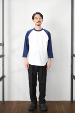 画像6: WALLA WALLA SPORT (ワラワラスポーツ) 3/4 BASEBALL TEE 2-TONE [WHITE/NAVY] (6)