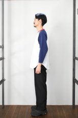 画像8: WALLA WALLA SPORT (ワラワラスポーツ) 3/4 BASEBALL TEE 3-TONE [NAVY/CARDINAL] (8)