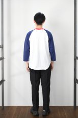 画像9: WALLA WALLA SPORT (ワラワラスポーツ) 3/4 BASEBALL TEE 3-TONE [NAVY/CARDINAL] (9)