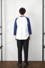 画像9: WALLA WALLA SPORT (ワラワラスポーツ) 3/4 BASEBALL TEE 2-TONE [WHITE/NAVY] (9)