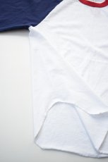 画像14: WALLA WALLA SPORT (ワラワラスポーツ) 3/4 BASEBALL TEE 3-TONE [NAVY/CARDINAL] (14)