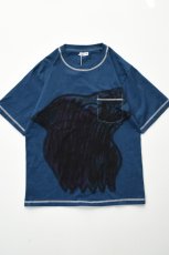 画像2: jawandi (ジャワンディ) S/S HAND DRAWN POCKET TEE DYE [WOLF] (2)