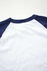 画像16: WALLA WALLA SPORT (ワラワラスポーツ) 3/4 BASEBALL TEE 2-TONE [WHITE/NAVY] (16)