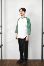 画像7: WALLA WALLA SPORT (ワラワラスポーツ) 3/4 BASEBALL TEE 2-TONE [WHITE/GRASS] (7)