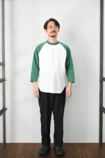 画像6: WALLA WALLA SPORT (ワラワラスポーツ) 3/4 BASEBALL TEE 2-TONE [WHITE/GRASS] (6)