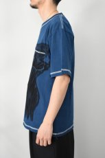 画像4: jawandi (ジャワンディ) S/S HAND DRAWN POCKET TEE DYE [WOLF] (4)