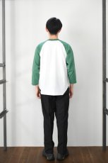 画像9: WALLA WALLA SPORT (ワラワラスポーツ) 3/4 BASEBALL TEE 2-TONE [WHITE/GRASS] (9)