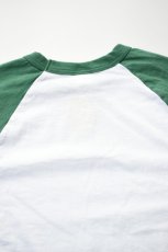 画像16: WALLA WALLA SPORT (ワラワラスポーツ) 3/4 BASEBALL TEE 2-TONE [WHITE/GRASS] (16)