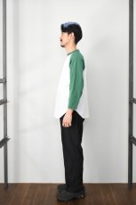画像8: WALLA WALLA SPORT (ワラワラスポーツ) 3/4 BASEBALL TEE 2-TONE [WHITE/GRASS] (8)