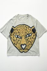 画像2: jawandi (ジャワンディ) S/S HAND DRAWN POCKET TEE DYE [LEOPARD] (2)