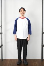 画像6: WALLA WALLA SPORT (ワラワラスポーツ) 3/4 BASEBALL TEE 3-TONE [NAVY/CARDINAL] (6)