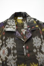 画像10: jawandi (ジャワンディ) S/S OPEN COLLAR SHIRT [BROWN/PURPLE] (10)