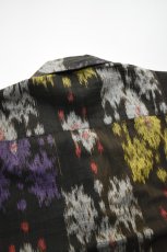 画像17: jawandi (ジャワンディ) S/S OPEN COLLAR SHIRT [BROWN/PURPLE] (17)