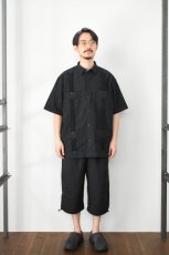 画像6: BURLAP OUTFITTER (バーラップアウトフィッター) S/S GUAYABERA SHIRT [BLACK] (6)