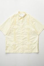 画像2: BURLAP OUTFITTER (バーラップアウトフィッター) S/S GUAYABERA SHIRT [OFF WHITE] (2)