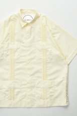 画像1: BURLAP OUTFITTER (バーラップアウトフィッター) S/S GUAYABERA SHIRT [OFF WHITE] (1)