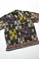 画像16: jawandi (ジャワンディ) S/S OPEN COLLAR SHIRT [BROWN/PURPLE] (16)