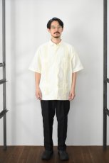 画像6: BURLAP OUTFITTER (バーラップアウトフィッター) S/S GUAYABERA SHIRT [OFF WHITE] (6)